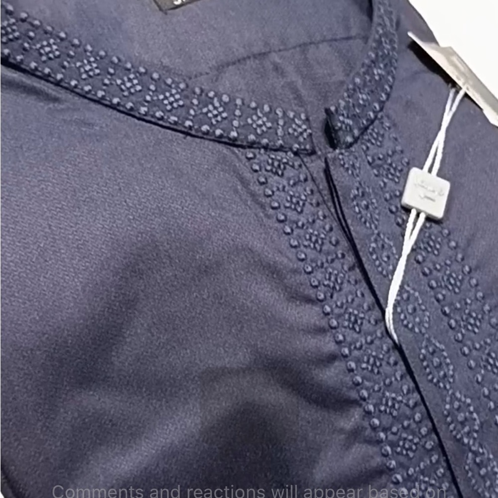 Navy Blue Long Sleeve Shirt